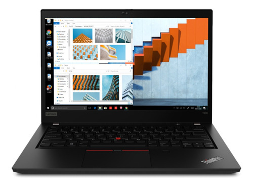 Laptop  Lenovo ThinkPad T490 negra 14", Intel Core i5 8250U  8GB de RAM 512GB SSD, Intel UHD Graphics 620 1920x1080px Windows 10 Pro