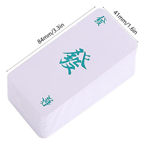 Juego De 136 Hojas/juego De Cartas De Mahjong Portátil