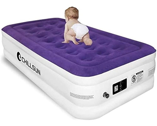 Chillsun Twin Air Mattress Inflable Airbed Con Bomba Incorpo