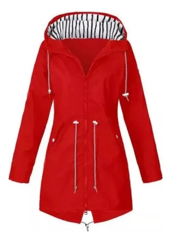 Chubasquero Impermeable Con Capucha Para Mujer