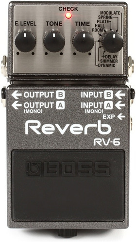 Pedal Boss Rv6 Digital Reverb