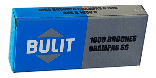 Imagen 2 de 4 de 2 Cajas De Broches Grampas S6 6mm Para Engrampadora X1000u