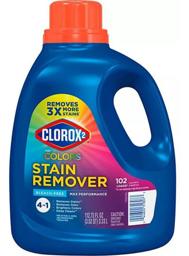 Clorox 2 For Colors Max Performance Stain Remover, 112.8oz