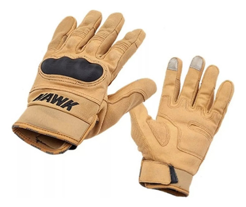 Guantes Moto Hawk City Army Tactil Protecciones Talle Xxl