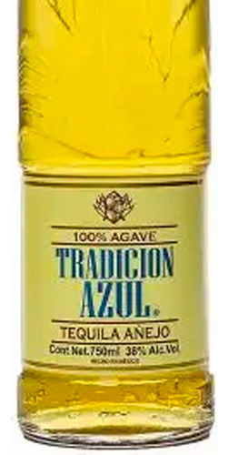 Pack De 6 Tequila Tradición Azul Añejo 750 Ml
