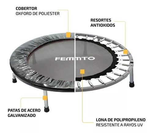 Mini Trampolin Jumping Fitness Profesional Gimnasia Adultos