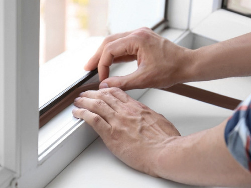Veda Fresta Porta Janela 4x9mm 6m Marrom Claro Comfort Door