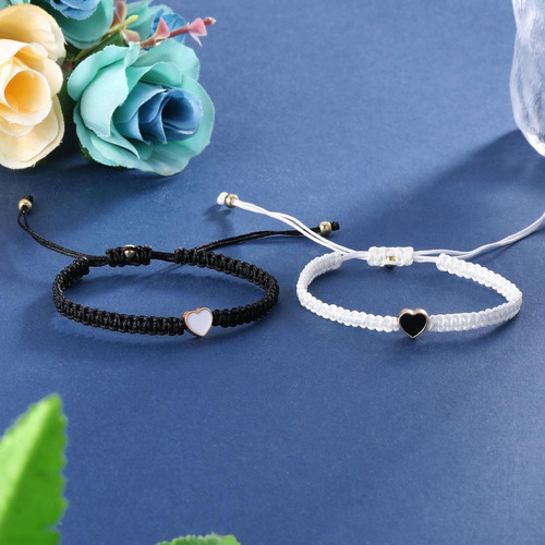 2pz Pareja Pulsera Amor Cientos Conjunto, Regalo De Amistad