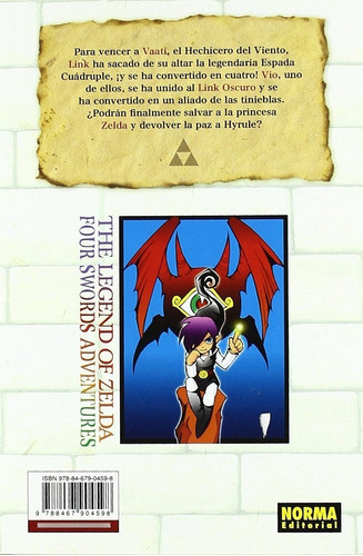 The Legend Of Zelda No. 9: Four Swords Adventures 2, De Akira Himekawa. Serie The Legend Of Zelda Editorial Editorial Norma Comics, Tapa Blanda En Español, 2011