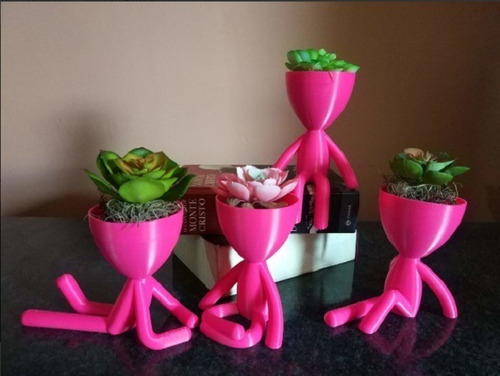 Kit de impresora 3D Stl File con 4 jarrones Robert Plant