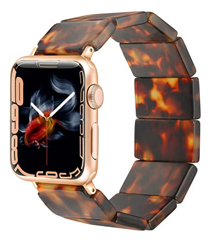 Dilando Tortoise Compatible Con Resin Apple Watch Band Stret