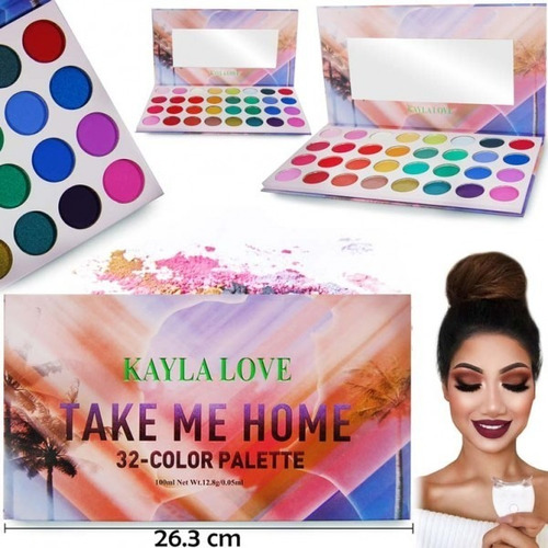 Maquillaje Sombras Ojos Paleta Kayla Love Take Me Home | MercadoLibre