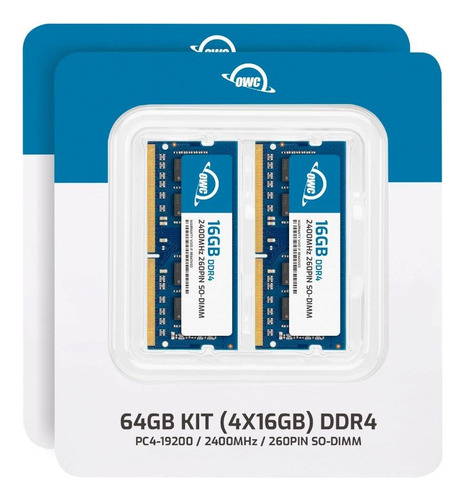 Owc 64gb (4x16gb) Ddr4 2400mhz Pc4-19200 Cl17 2rx8 So-dimm