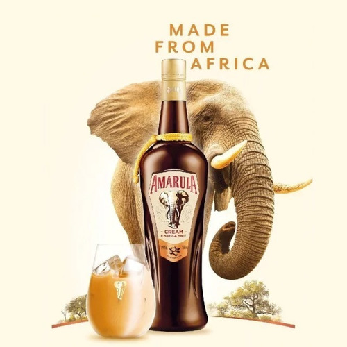 Box Licor Amarula Con 2 Vasos Negros Grabados Regalo Caja