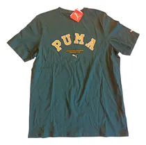 Comprar Playera Puma Modelo Puma Hombre Casual Verde Algodón