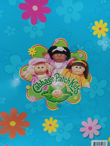 Fólder Vintage Cabbage Patch Kids Con Hojas Decoradas 26 Pzs (Usado)