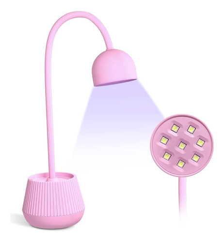 Lámpara Uv Loythrost Para Uñas De Gel, 24w 360 ° Mini Cuello