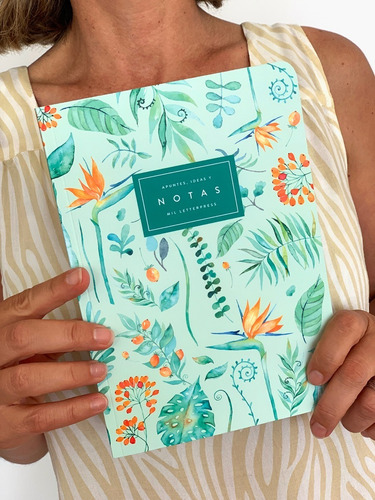 Cuaderno Rayado Strelitzia A5 - Mil Letterpress