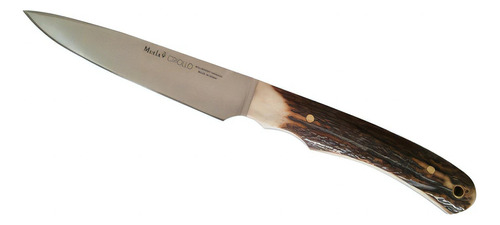 Cuchillo Muela Criollo 14 Asta Funda Cuero Color Acero