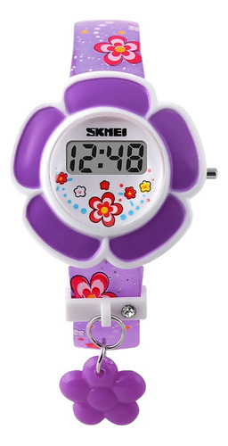Reloj Electrónico Para Niños Con Diseño De Flores Creativas
