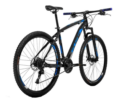 Mountain Bike GTSM1 Ride New Aro 29 Freio À Disco Mecânico Câmbios Gts Tsi 21V Cor Preto/Azul Quadro 21