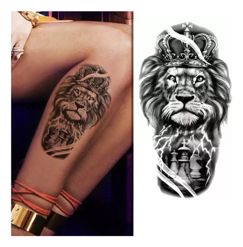 Kit 8 Tatuagens Falsas Temporárias Realista - Masculina