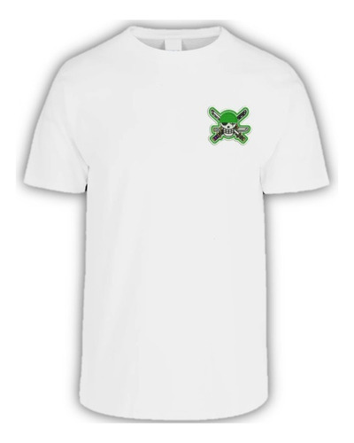 Playera Zoro Roronoa Calavera Bandera One Pice Anime Bordado