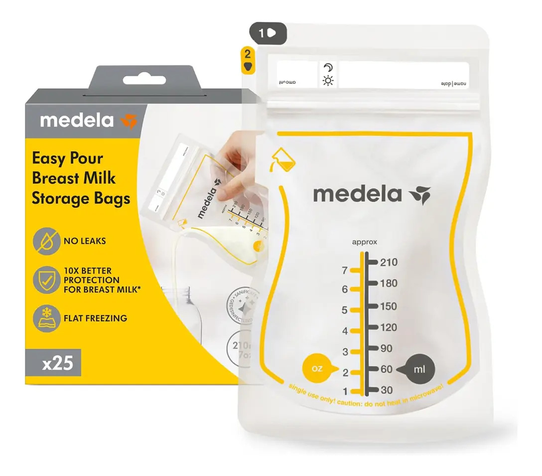 Sacos Para Armazenar Leite Materno C/25 210ml Medela