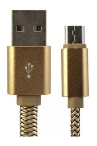 Cable 3 Metros Micro Usb Enmallado Android V8 Carga Datos