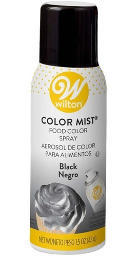 Spray Comestible Negro Color Mist 42g Wilton 710-5506