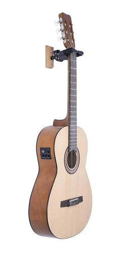 Suporte P/ Guitarra De Parede Com Trava Ags Hercules Gsp38wb Cor Preto