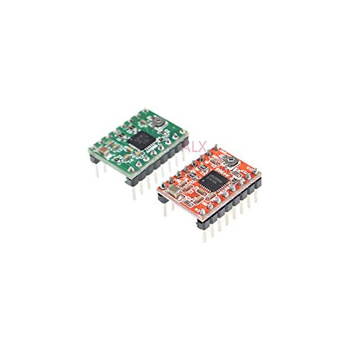 Placa Modulo Controlador Motor Paso 5 Uds Rojo Verde A4988