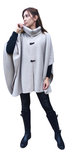 Poncho Polar Mujer Con Cuello Alto Calidad Premium
