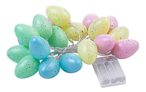 Njn Decoraciones De Pascua Con Luces De Huevos De Pascua, Ca