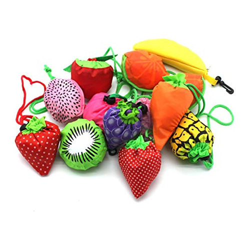 Yuyikes 10pcs Frutas Reutilizables Bolsas De Supermercado Bo