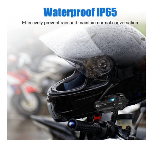 Intercomunicador Bluetooth Para Moto Radio Fm 800m Ejeas Q2