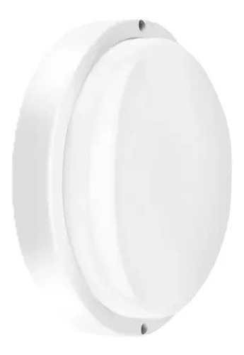 Tortuga Led Redonda 12w Blanca Fria Macroled Ip54 Color Blanco