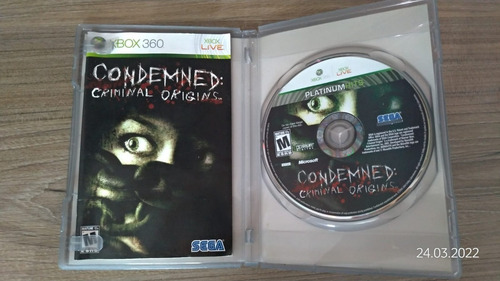 Jogo Condemned Criminal Origins - Xbox 360 - Física Original (Usado)
