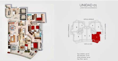 Imagen 30 de 30 de Venta, Apto 3 Dor En Look Brava, Piso Alto, Playa Brava (ref: Lij-5374)