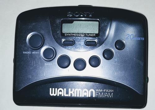 Sony Walkman Radio Digital/cassette Wm-fx251 Funcionando 