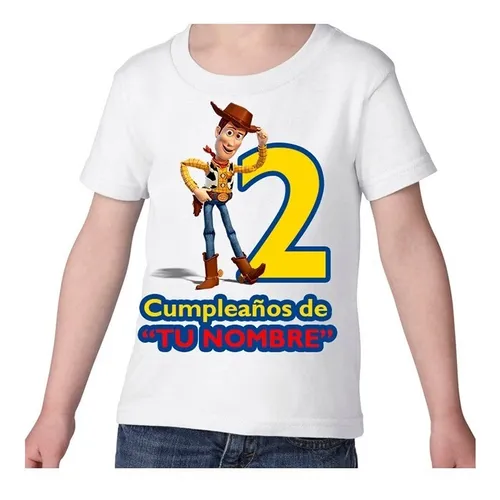 Playera Personalizada Toy Story Cumplea os Fiesta Familia