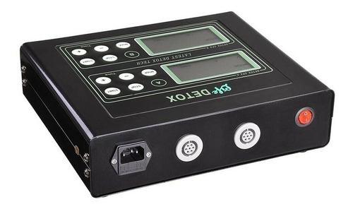 Desintoxicador Iónico Profesional Dual Con Bandas Infrarroja Color Negro