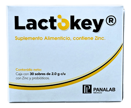 Lactokey Suplemento Zinc Probióticos 30 Sobres De 2g - 3pack