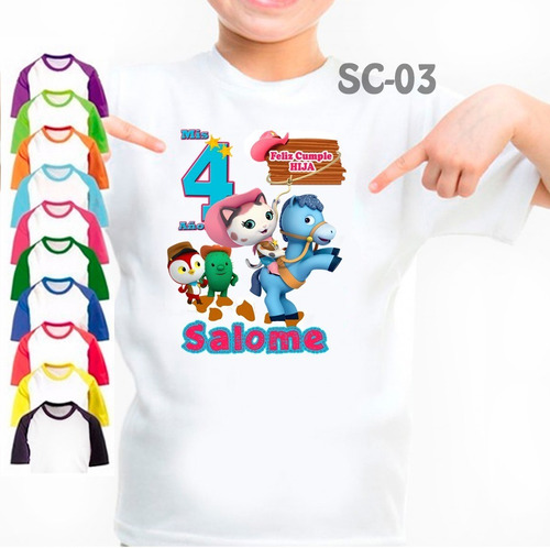 Sheriff Callie Franela Camisas Personalizada Cumpleaños