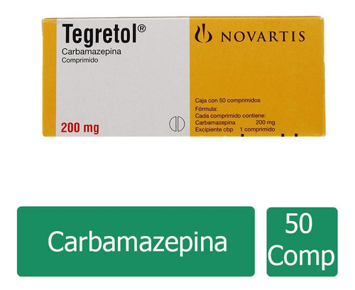 Tegretol 200 Mg Caja Con 50 Comprimidos