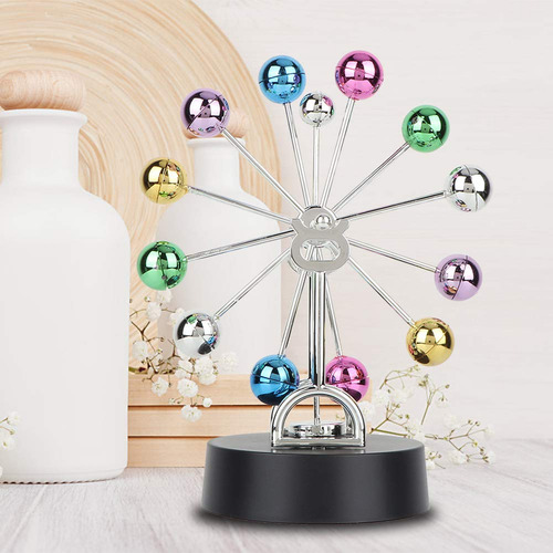 Bola Péndulo Newton Eléctrica Decoración De Escritorio 4 Pil