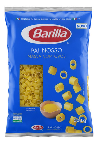 Macarrão com Ovos Pai Nosso Barilla Pacote 500g