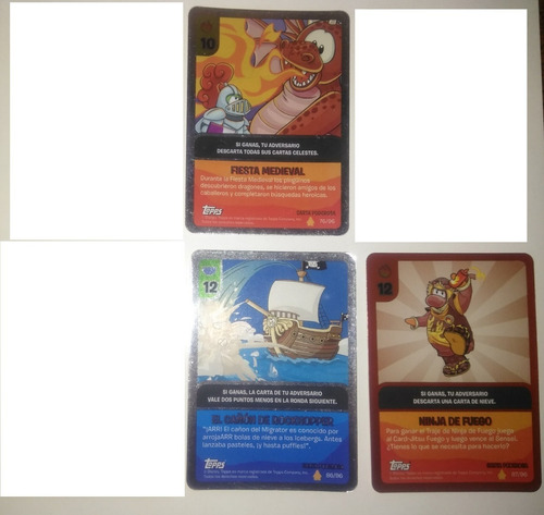 Tarjetas Card Jitsu Club Penguin. Cartas Poderosas. Topps (Usado)