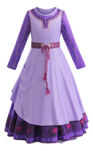 Vestido Star Wish Asha Para Mujer, Manga Larga, Escenario