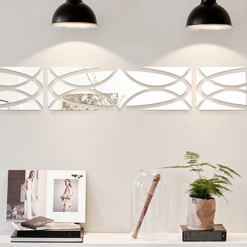 Calcomanía De Pared Extraíble De Vinilo Con Forma De Espejo
